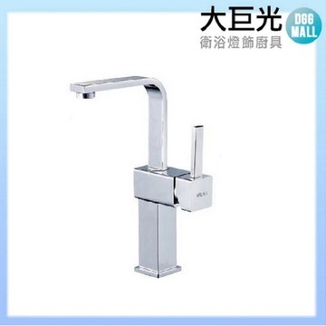 【大巨光】無鉛方型鵝頸面盆龍頭(AB-TD-46-A)