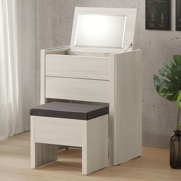 Homelike 喜家居2尺掀鏡化妝桌椅組(2348)-60x40x76cm