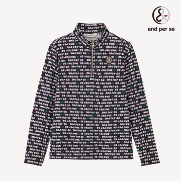 【and per se】女款防曬舒適透氣深藍色立領長棉 DLW29115