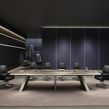 【含稅/免運】 現代辦公家具會議桌長桌簡約現代會議室接待長條洽談桌桌子組合
