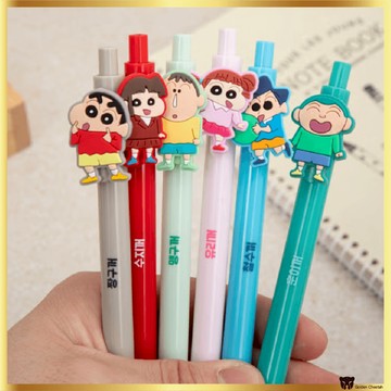 蠟筆小新彩色中性筆套裝(0.38 毫米,6 支)