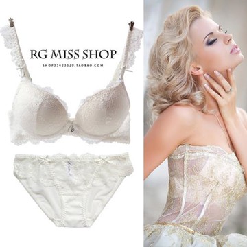 2024維多利亞新款蕾絲維秘文胸套裝小胸聚攏收副乳調整型內衣女