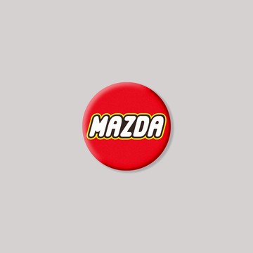 MAZDA/TOY/圓形/鋁牌飾貼 SunBrother孫氏兄弟 金屬質感 防水 鋁牌 車貼