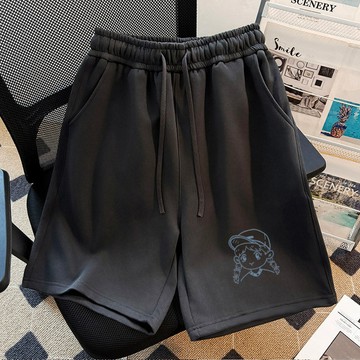 【PRPN】五分短褲 韓系短褲 貼身短褲 居家短褲 夏天短褲 寬鬆短褲 ins風短褲 純棉短褲 抽繩短褲 鬆緊短褲