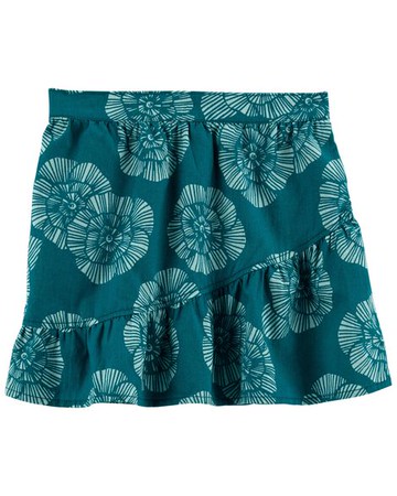 Kid Floral Linen Skirt