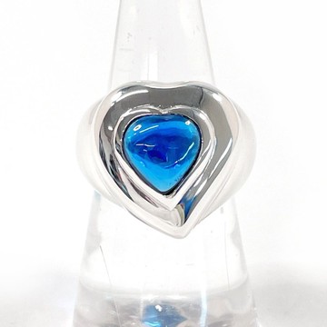 【日本直送 二手美品】11.5號 聖羅蘭 YVES SAINT LAURENT 戒指 愛心 復古飾品 稀有逸品