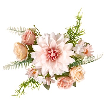 KUIBAO 快豹生活 Ingrid 北歐大麗仿真花束 32g  粉色  6個