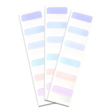 Super Sam 照片小卡整理 粉彩索引貼紙  10入  大號(75 x 160 mm)  3個