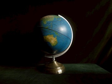 【老時光 OLD-TIME】早期美國製地球儀桌燈