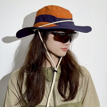 登山帽 釣魚帽  帽子 男生帽子 遮陽帽 漁夫帽 露營帽 防曬帽抽繩漁夫帽 戶外登山帽 大帽檐帽子 大頭圍帽子 094