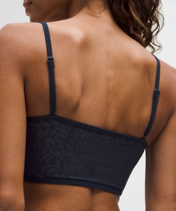 Nulu Paisley Lace-Back Yoga Bra Light Support, B/C Cup Size Medium
