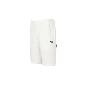 FILA 男平織短褲-白色 1SHA-1711-WT