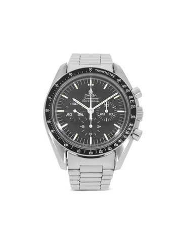 OMEGA - pre-owned Speedmaster Professional Moonwatch 42mm - unisex - glass/stainless steel - One Size - Black