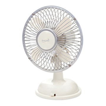E-books k36 經典時光兩用擺頭超靜音風扇 5吋  米色