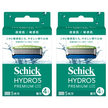 Schick 舒適牌 水次元5-Premium 敏感 刀片  4片  2組