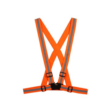 反光腰帶 肩腰帶 可調式 伸縮腰帶 橘色腰帶 夜間安全 反光背心帶 1件 施工安全 TA-009OR