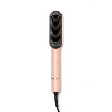 【金稻】 國際電壓溫控直髮梳 KD380A(粉)