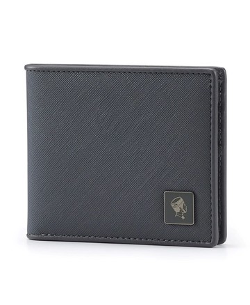 【PORTER INTERNATIONAL】BEND 真皮雙折短夾 11344-01016 (沉靜灰)