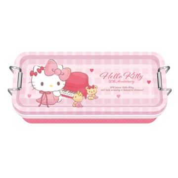 三麗鷗 三層鐵扣鐵筆盒-凱蒂貓