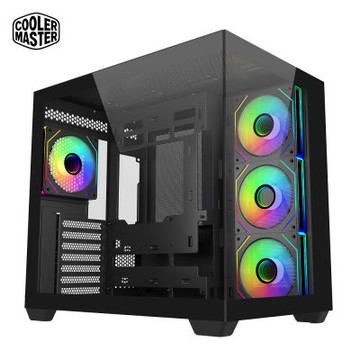 Cooler Master 酷碼Elite 681 全景玻璃 ARGB 機殼 黑色