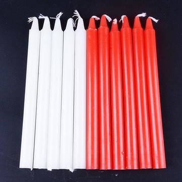 紅白蠟燭家用應急照明普通蠟燭燈無煙蠟燭光晚餐浪漫婚禮整箱