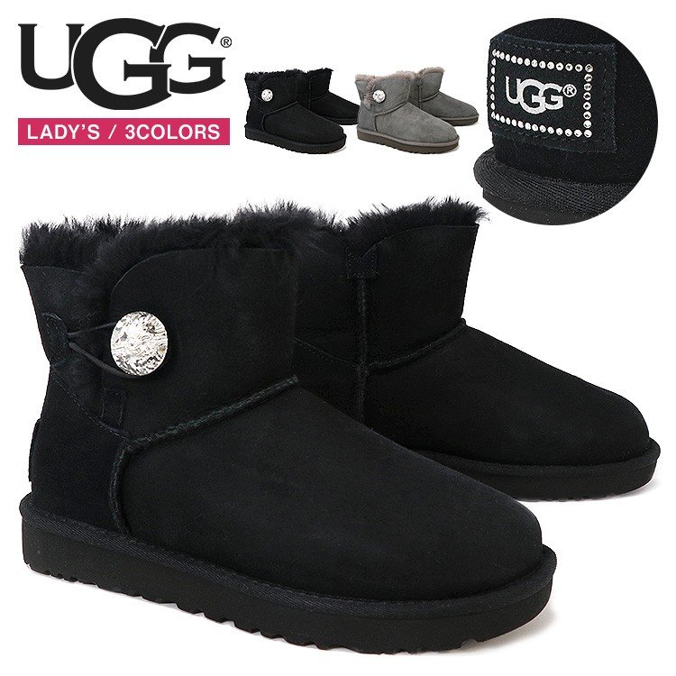 オープニング UGG アグ スワロフスキー ムートンブーツ 24cm