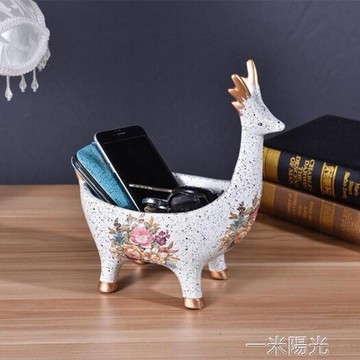 歐式客廳茶幾電視櫃酒櫃擺件桌面雜物盤玄關門口鞋櫃放鑰匙收納盤  618年終鉅惠