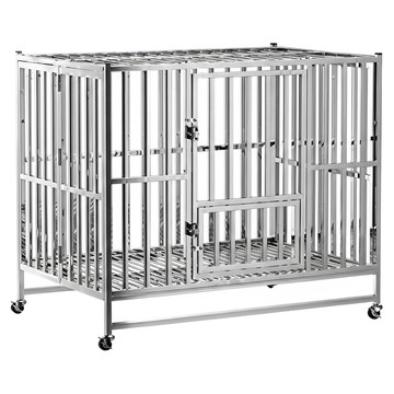 不鏽鋼狗籠 #780  1個  79 x 54 x 71cm  銀色