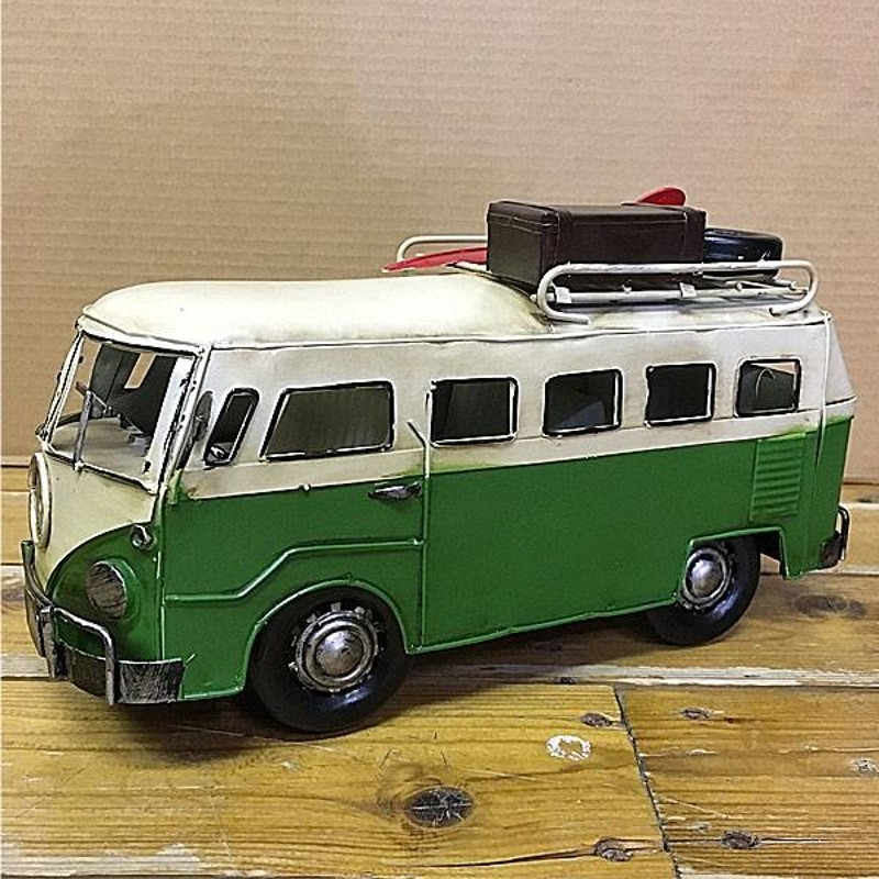 ブリキのおもちゃワーゲンバス/ インテリア サーフィン | LINEブランド  