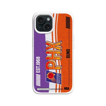iPhone 15 SolidX 白 - NBA - 復古球員卡-鳳凰城太陽 Phoenix Suns - Vintage Card