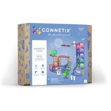澳洲Connetix粉彩磁力積木-軌道擴充組(80pc)