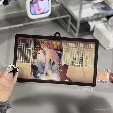 🍀臺灣出貨🍀新款説謊小狗抽拉擺件卡通可愛搞怪亞克力立牌裝飾鑰匙扣掛件自製