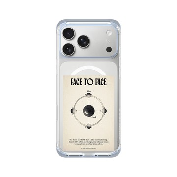 iPhone 17 Pro Max ClearX (MagSafe 兼容) 冰透藍 - Valentine's Day Collection - 潮汐鎖定：親密面對面