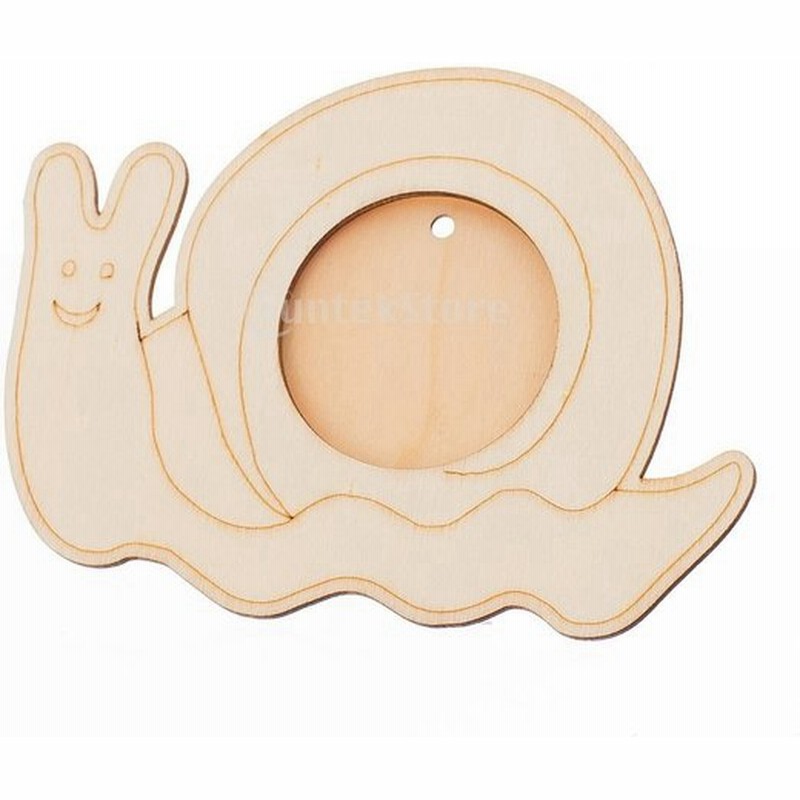 ノーブランド品 ホーム 素朴 木製 フォトフレーム DIY カタツムリ 通販 