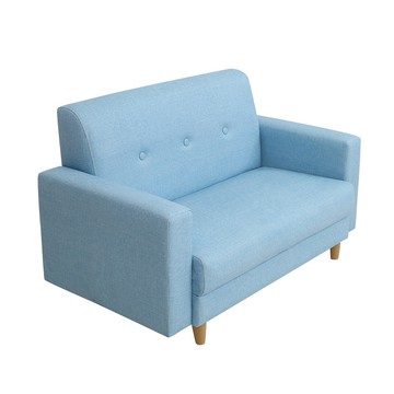 【多瓦娜】帕斯尼貓抓皮時尚雙人沙發/三色水藍