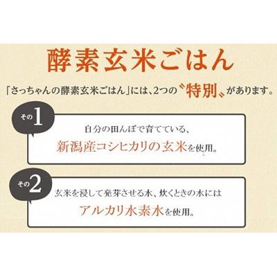 ふるさと納税 阿賀野市 さっちゃんの酵素玄米ごはん「冷凍タイプ」70g×2個×14パック×4回 コシヒカリ