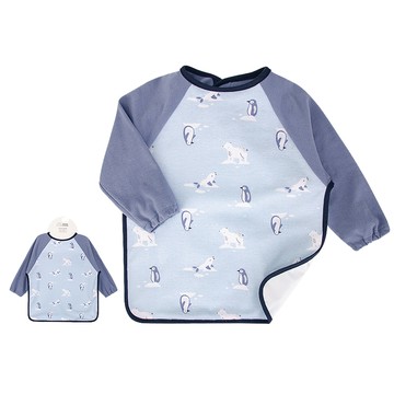 美國 Luvable Friends - 甜蜜寶貝嬰幼兒長袖防水圍兜/畫畫衣/吃飯衣單入組-極地世界