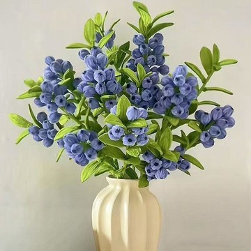 手作花束🍋仿真藍莓花束扭扭棒手工花diy材料包家居裝飾擺件扭扭棒創意手工畢業永生花束 幹燥毛線編織告白節日 手工藝手縫