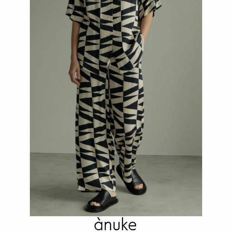 anuke Geometric Satin Pants 62410711（スラックス）｜BOICE