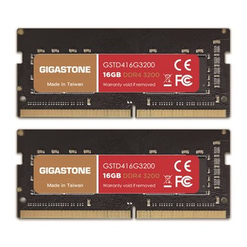Gigastone DDR4 3200 32GB(16GBx2) 筆記型記憶體-超頻高速傳輸