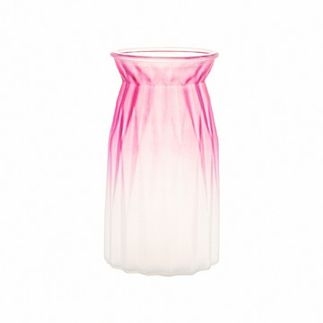 【dayneeds】仿真花藝-磨砂玻璃花瓶(3款可選)紫色