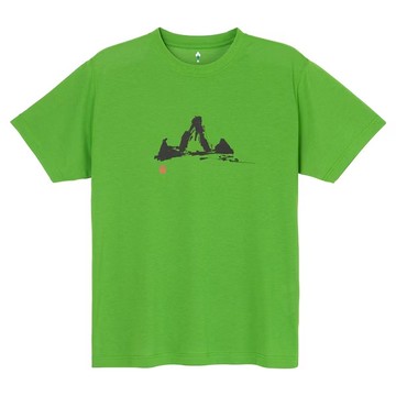 ├登山樂┤日本 mont-bell WIC.T MOUNTAIN墨山短袖排T 綠 #1114741GN