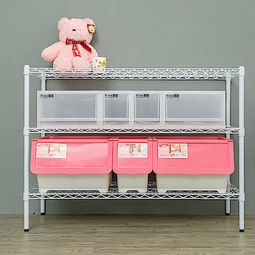 dayneeds 荷重型 120x45x90cm三層烤漆白波浪架 超強耐重/倉儲架/置物架