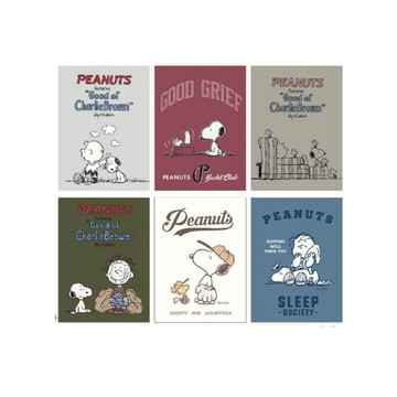 SNOOPY 古典系列 固頁筆記本 16K(隨機出貨) 墊腳石購物網