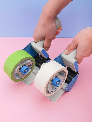 膠帶機/打包機 封箱膠帶切割器5cm手柄封箱機不銹鋼打包機半自動膠布封箱機【CM12666】