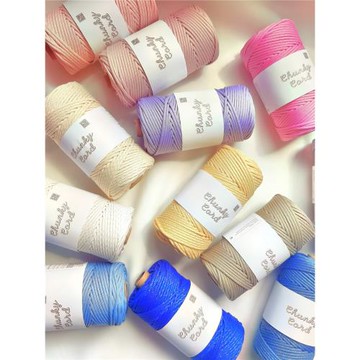 41色INS網紅3毫米金絲編織繩Macrame手編鉤針滌綸包芯繩手工編織