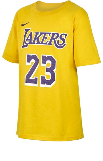 (GS) Nike NBA LeBron James Los Angeles Lakers T-shirt 'Yellow'