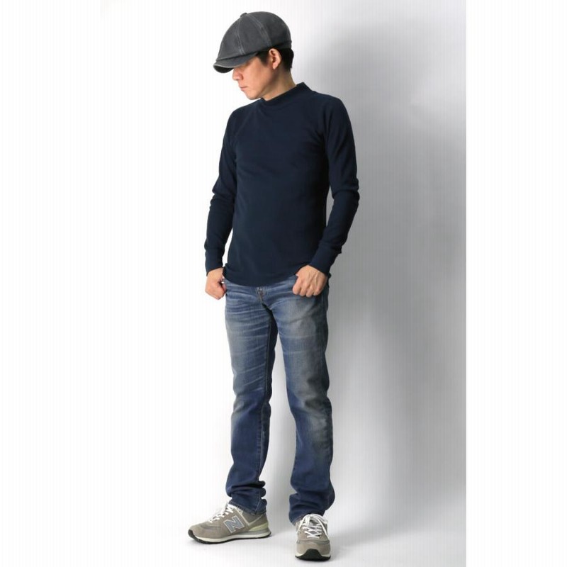 THERMAL MOCK NECK LS TEEワッフル生地モックネックTシャツ THERMAL MOCK NECK LS TEEワッフル生地モックネックTシャツ THERMAL