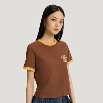 adidas 愛迪達 短袖上衣 女 三葉草 亞規 OG W TEE SS 2 咖啡 KT3061