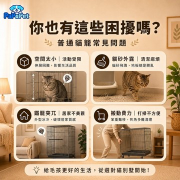 台灣現貨 實木貓別墅 豪華貓房子 貓櫃 貓屋 超大空間 全景貓房 防水防潮